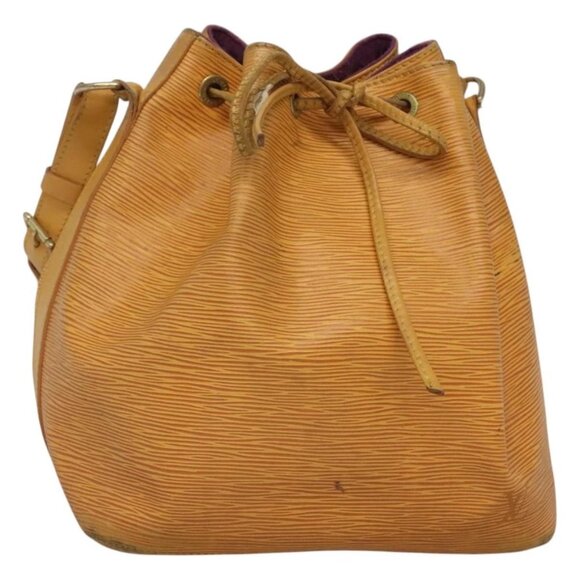 LOUIS VUITTON Epi Petit Noe Shoulder Bag Yellow M44109 LV Auth 125533 - Picture 1 of 16